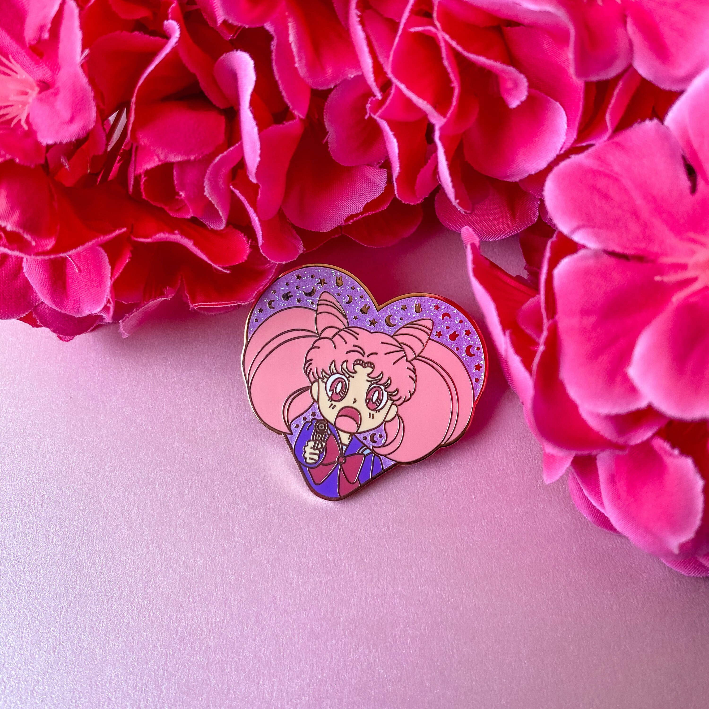 Sailor Shooter - 1.75" Rose Gold Hard Enamel Pin