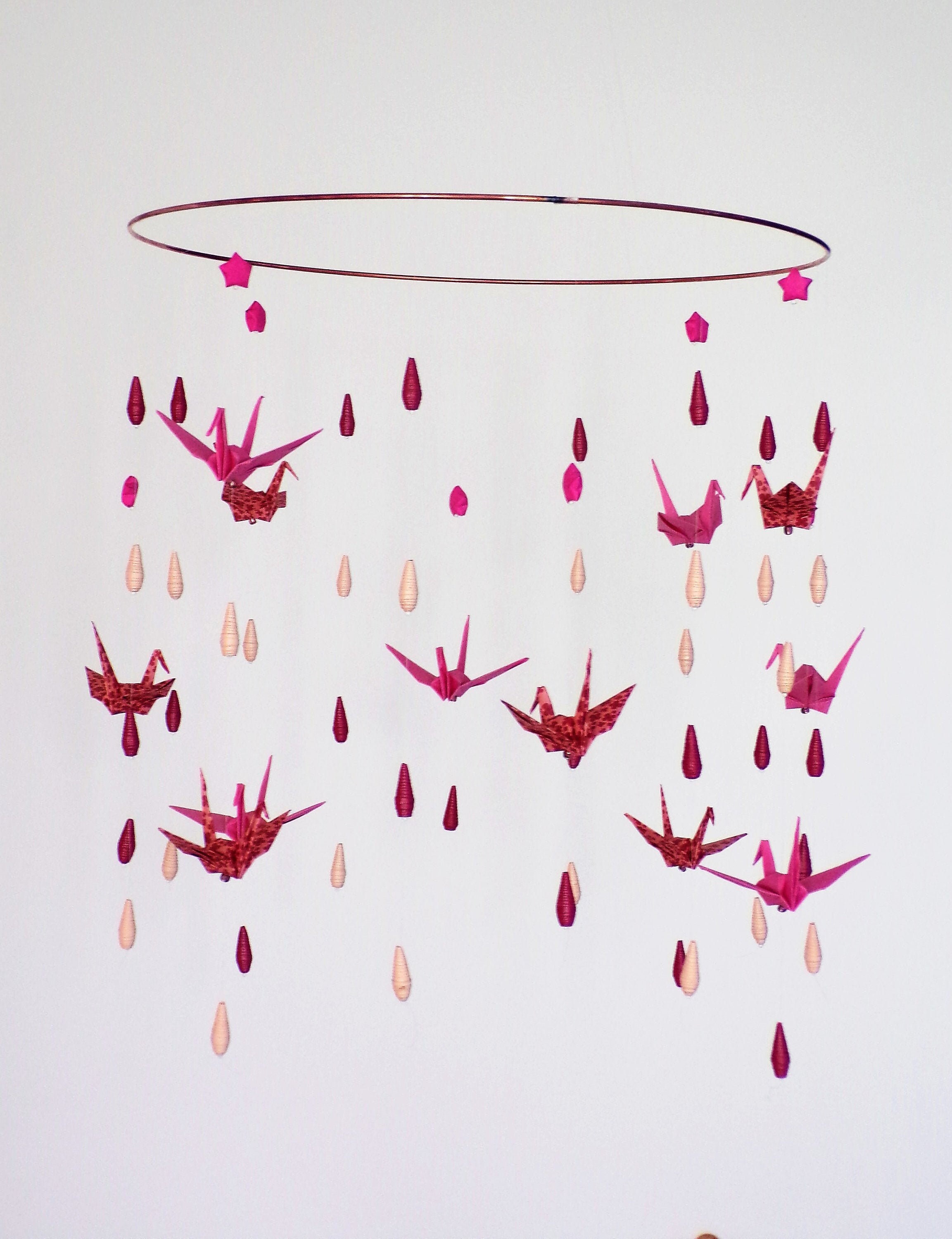 Mobile Origami 12 Grues