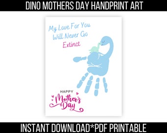 Mothers Day Handprint Craft Keepsake