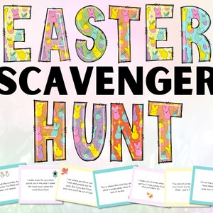 Easter Scavenger Hunt, Printable Easter Games