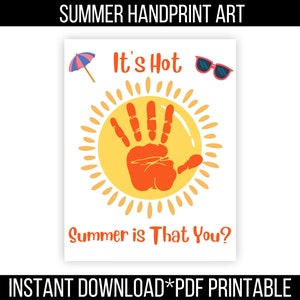 Sunny Handprint Craft, Handprint Art for Kids