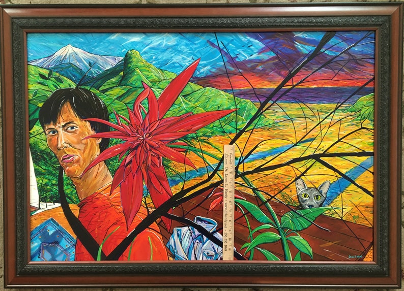 The Monk Painting by David Lee Hartle 2014