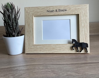 Horse Riding Gift - Personalised Photo Frame
