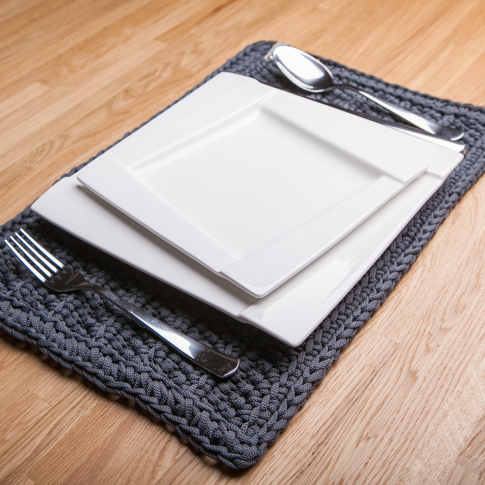 Rectangle placemats set. Handwoven placemat set. Original Etsy