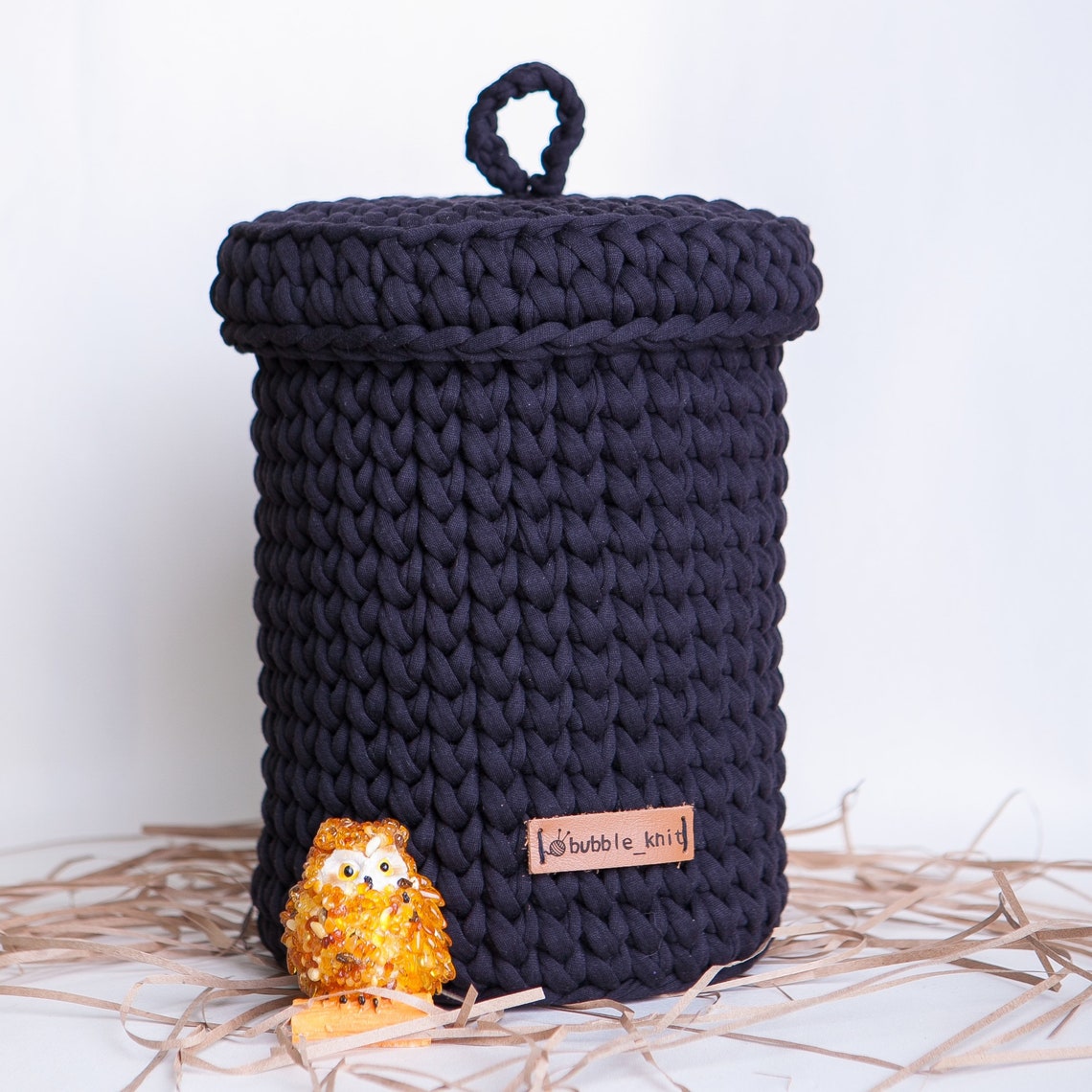 Crochet patterns basket with lid. Beginner crochet pattern. Etsy