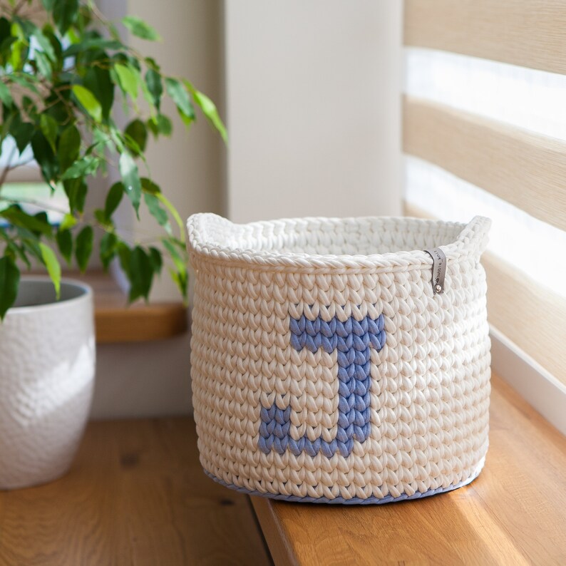 Personalized gift for baby. Nursery decor. Storage basket with Etsy
