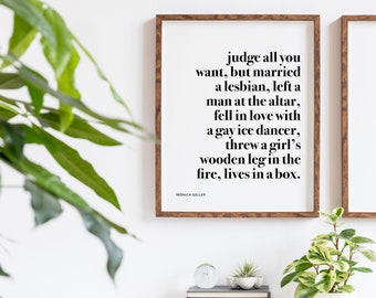 Monica Geller Poster Etsy