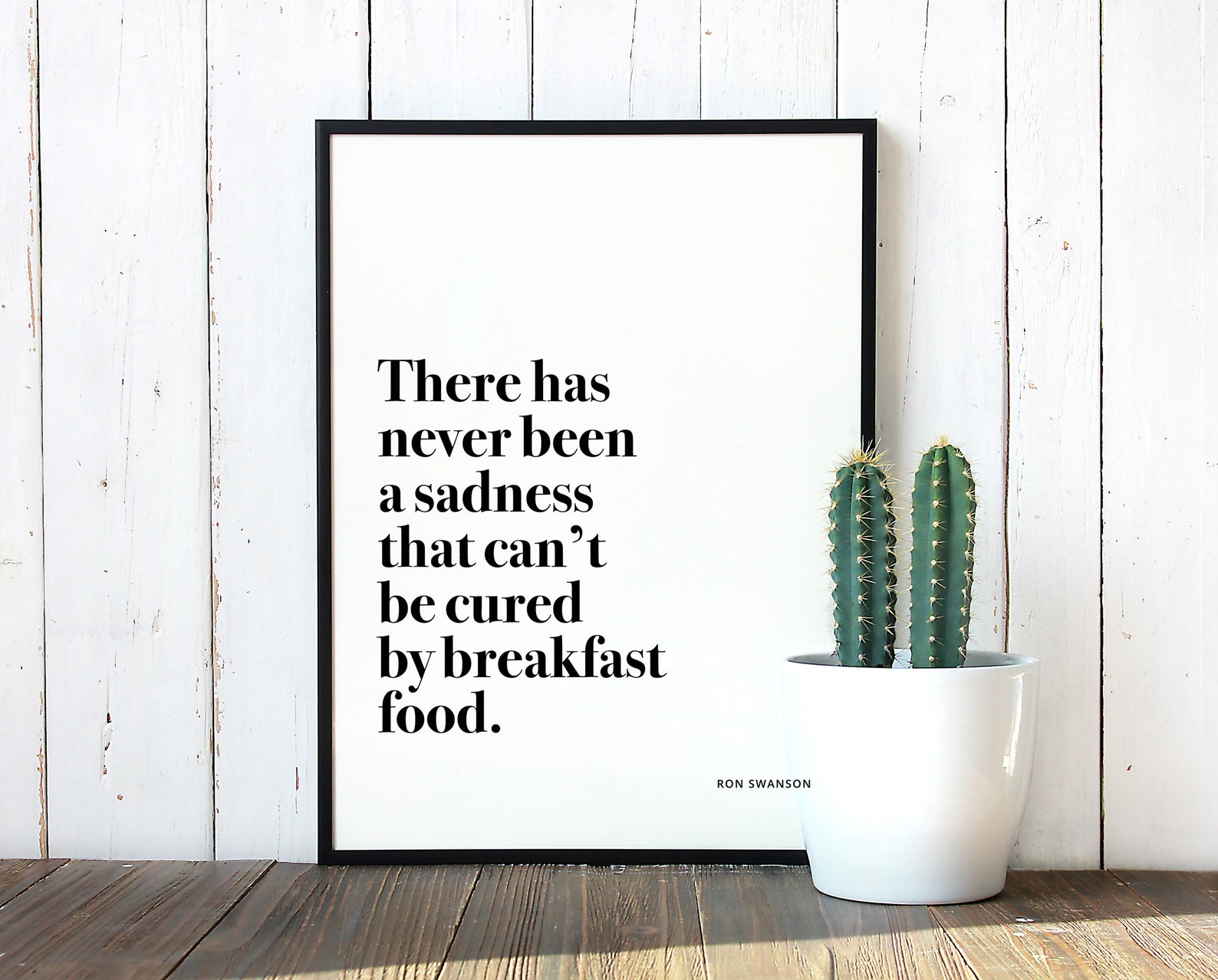 Parks and Rec Ron Swanson Poster sadness Cured by Etsy