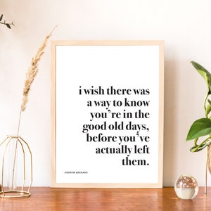 The Office - Andy Bernard Poster, &quot;Good Old Days&quot;