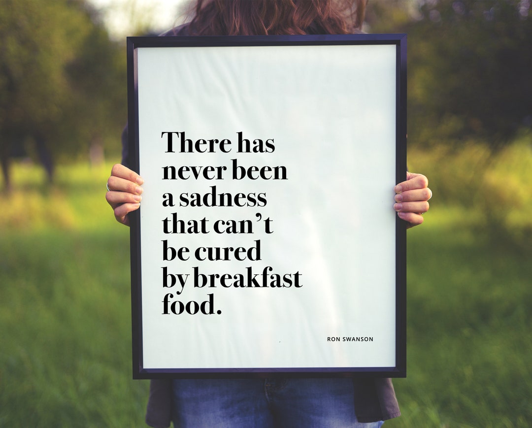 Parks and Rec Ron Swanson Poster sadness Cured by Etsy
