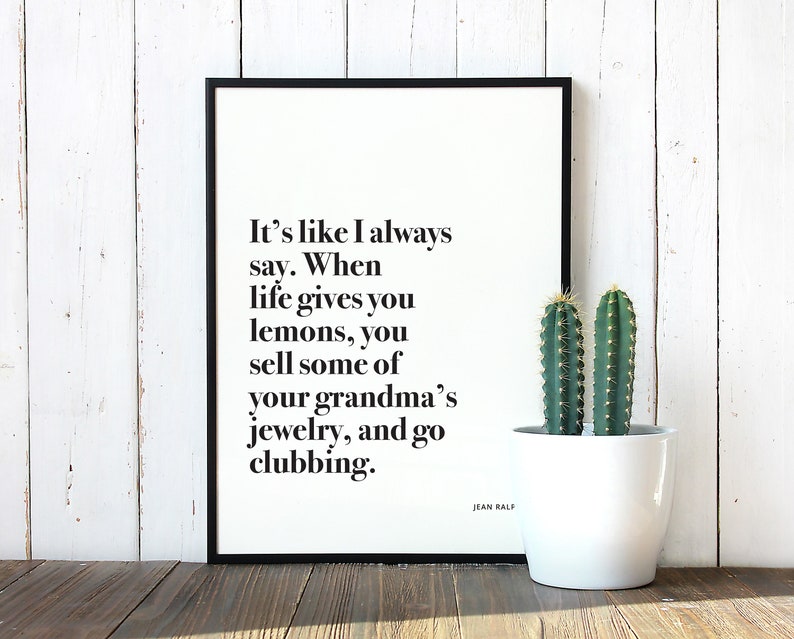 Parks and Rec Jean Ralphio Poster, when Life Gives You Lemons Etsy