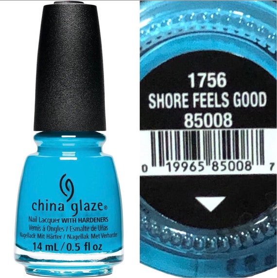 China Glaze Nail Polish Lacquer “shore Feels Good 85008” Blue .5