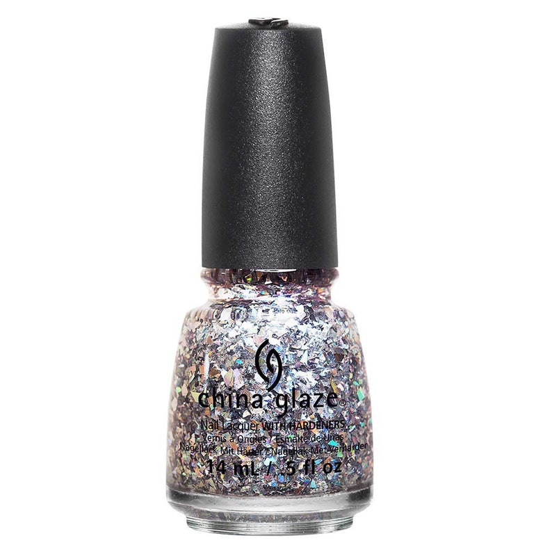 China Glaze Nail Polish BREAK THE ICE 82775 .5 Fl Oz Holo Flake Top Coat image 4