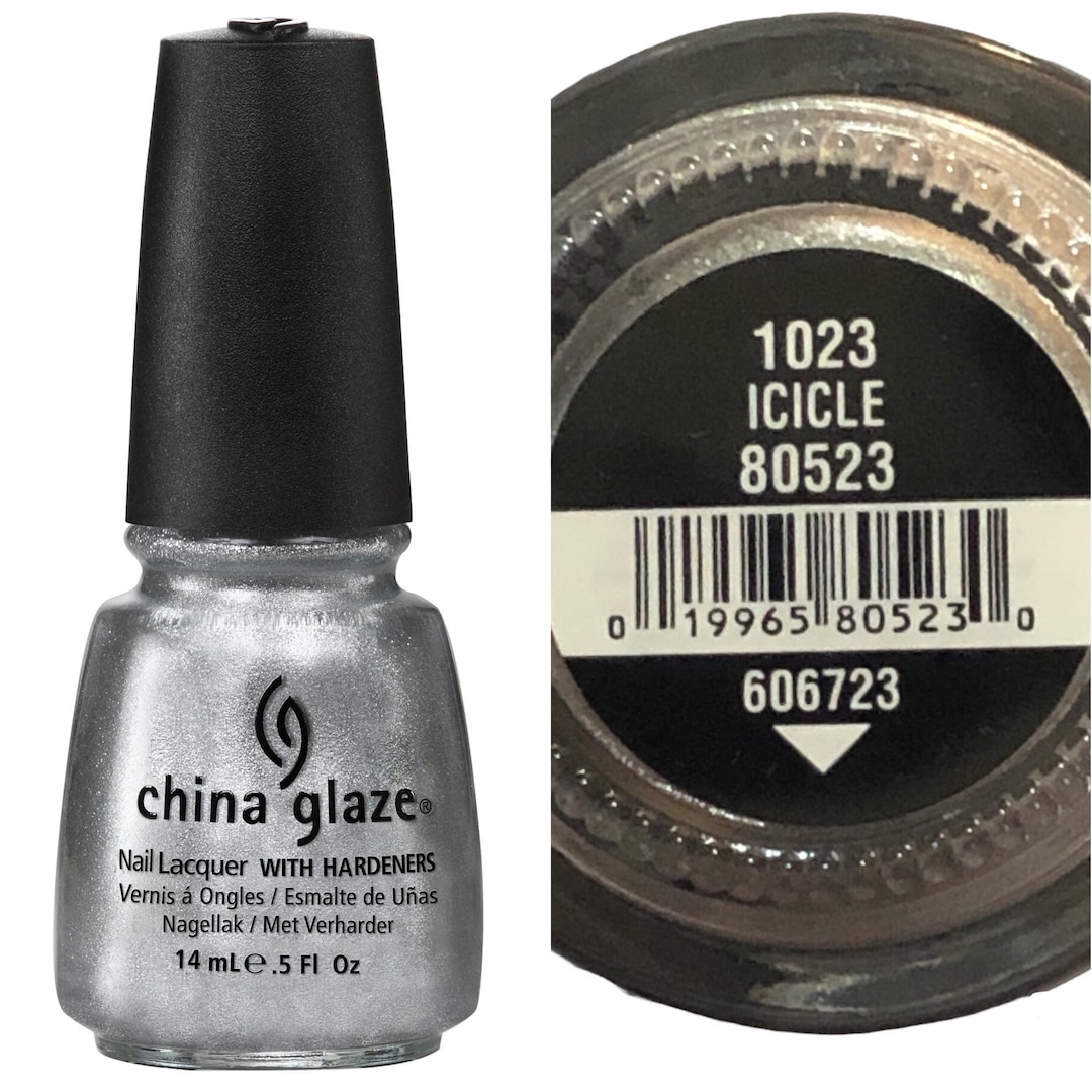 China Glaze Nail Polish Lacquer “ICICLE 80523” Let It Snow Collection  Silver - Etsy, image size:1080x1080