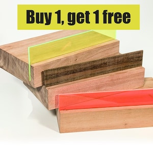 2 wiszące półki ścienne z twardego drewna – przechowywanie w łazience, kuchni i salonie, stylowa drewniana półka, oferta specjalna 2 w cenie 1. Neon