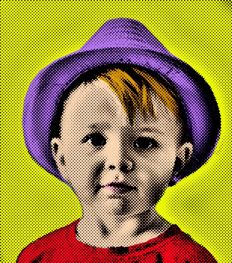 Andy Warhol Custom Portrait from Photo Pop Art Family Portrait Pop Art Canvas Art 4 Family Members Warhol Portrait People or Pets image 4