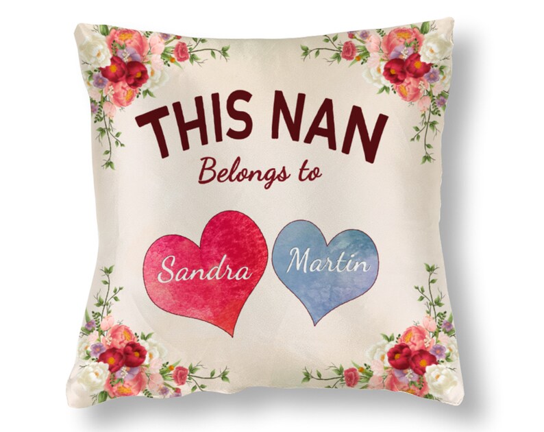 Nanny Gift Cushion Grandma Gifts Mothers Day Gifts Mummy Cushion Grandchild Nan Gift Personalised Grandma Hug Cushion Mum Gifts