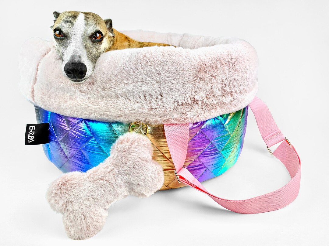 Rainbow Dog Carrier Bag Luxury Snuggle Sack for Dogs Whippet Etsy