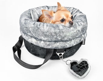Portable Travel Dog Bed: 2-in-1 Pet Carrier, Convertible Puppy Travel Bag