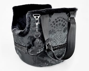 Bolso pequeño para transportar perros: bolso de mano de lujo para mascotas, tamaño juguete, bolsa de viaje para mascotas en avión.