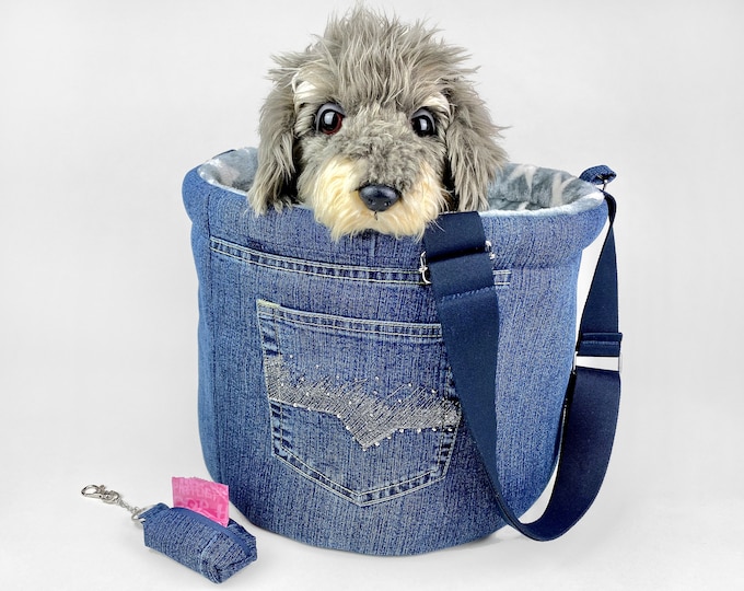 Small Dog Carrier Purse Denim Dog Carrier Dog Carrier Bag Etsy