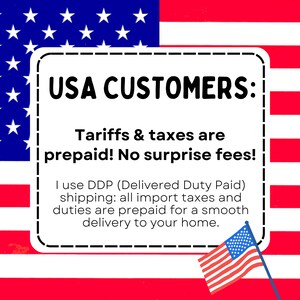 USA customers: tariffs and taxes are prepaid. No surprise fees!