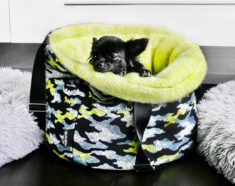 2-in-1 dog travel bag, waterproof dog carrier bag + outdoor dog bed