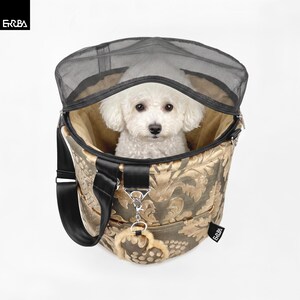 Travel Dog Carrier Zipper Mesh Top: Airline Pet Carrier Bag, Soft Puppy Flight Crate