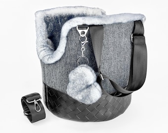 Tiny Dog Carrier Purse: Small Pet Travel Bag, Luxury Teacup Carrier Shoulder Strap