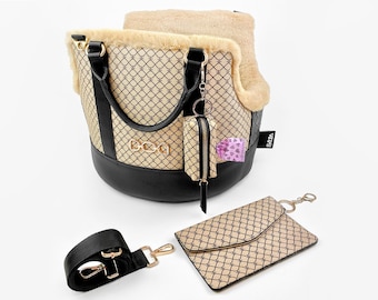 Bolso de diseño para transportar perros: bolso de viaje de lujo para mascotas, bolso pequeño para llevar cachorros