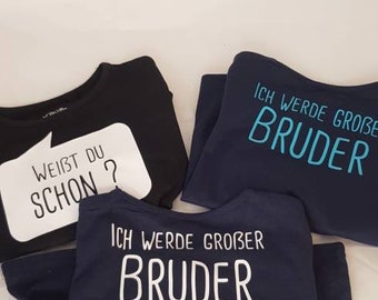 Ich werde großer Bruder/Schwester Shirt