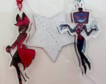 Hazbin Hotel Sleutelhanger Serie 1 - Alastor en Vox