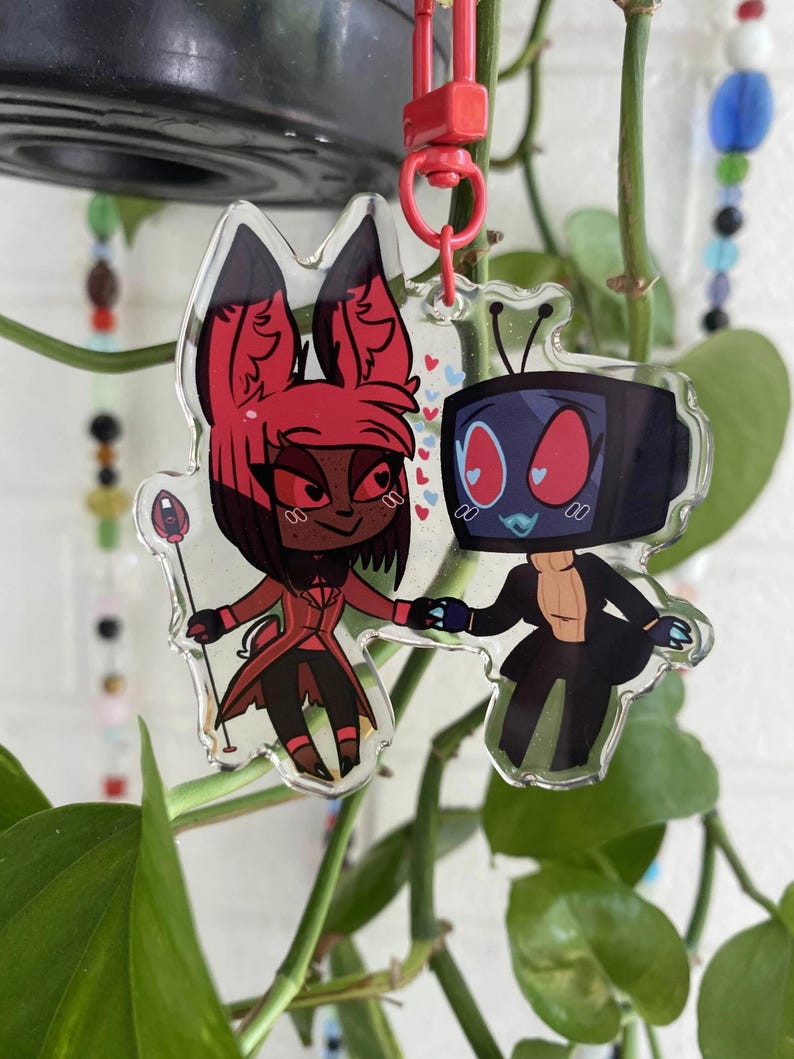 Hazbin Hotel Alastor and Vox Charm [radiostatic] - Etsy