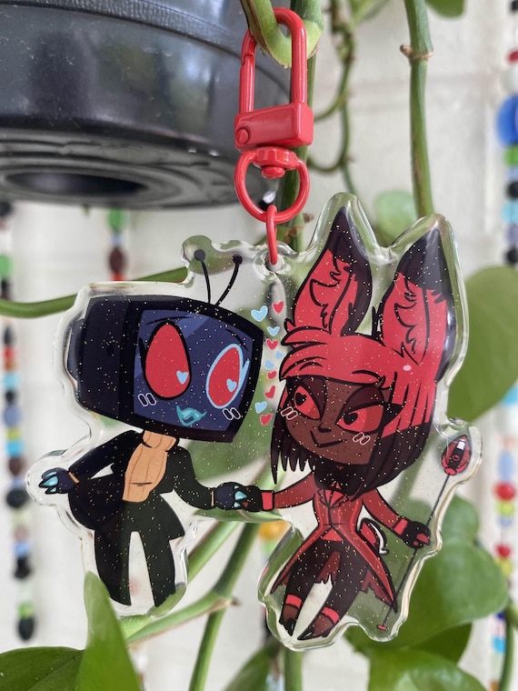 Hazbin Hotel Alastor and Vox Charm [radiostatic] - Etsy