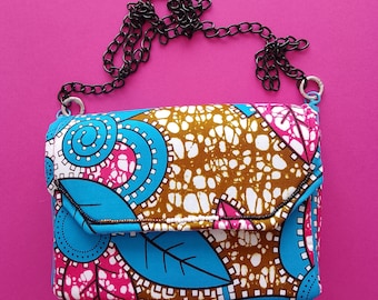 Mini wax cotton bag, a unique, handcrafted, and original creation from France.