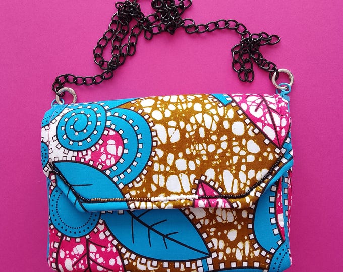 Mini wax cotton bag, a unique, handcrafted, and original creation from France.