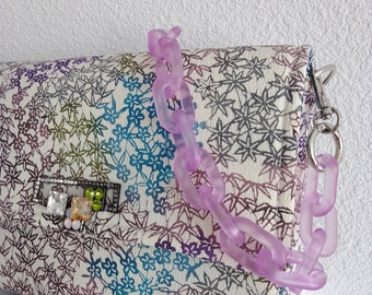 Japanese silk bag, unique piece, original luxury creation, France