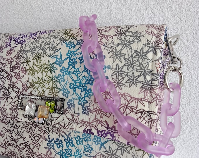 Japanese silk bag, unique piece, original luxury creation, France