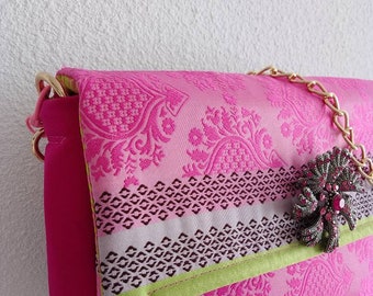 High-end silk bag, unique piece, designer France