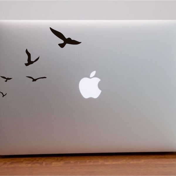 Flying Birds Vinyl Decal/Sticker pour ordinateur portable ou tablette