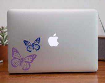 2 Butterfly Decals for laptop/tablet | Vinyl Decal/Sticker