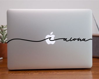 Aloha Wave Decal for laptop, iPad, chromebook | Car or Truck decal | Flask or Waterbottle Sticker | Cell Phone sticker | Vinyl Decal