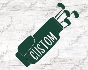 Adesivo/decalcomania in vinile per sacca da golf personalizzata