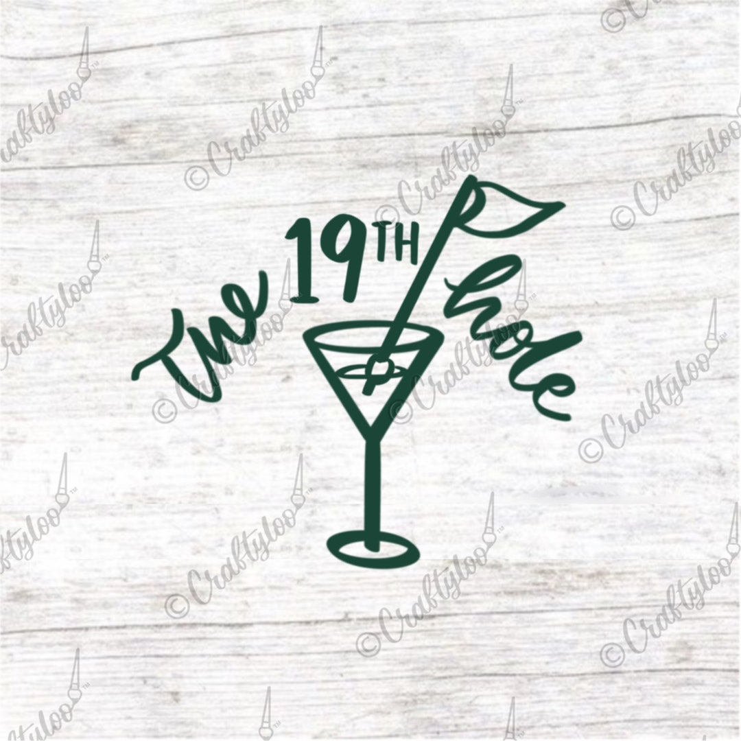 The 19th Hole Decal |signage | Golf Vinyl Decal/sticker - Etsy