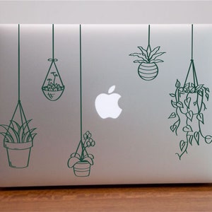 5 Hanging Plant Decals | Vinyl Decal/Sticker