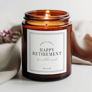 Retirement Gift for Her, Farewell Gift, Coworker Gift, Nurse Retirement, Teacher Retirement, Retirement Candle, Boss Leaving Gift