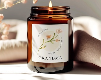 Smells Like Youre Going to be a Grandma, Grandma Gift, Baby Announcement, New Grandma, Pregnancy Announcement, Gift for Mom, Nana Gift