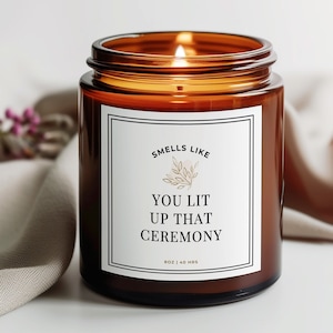 Officiant Gift, Officiant Proposal, Funny Candles, Wedding Gifts, Wedding Officiant, Will You Be Our, Be Our Officiant, Proposal Candle