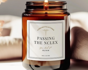 Personalized Nursing School Gift, Graduation Gift, Nurseinthemaking, Nurse Gift, Funny Candle, Nurse Candle, Personalized Gift
