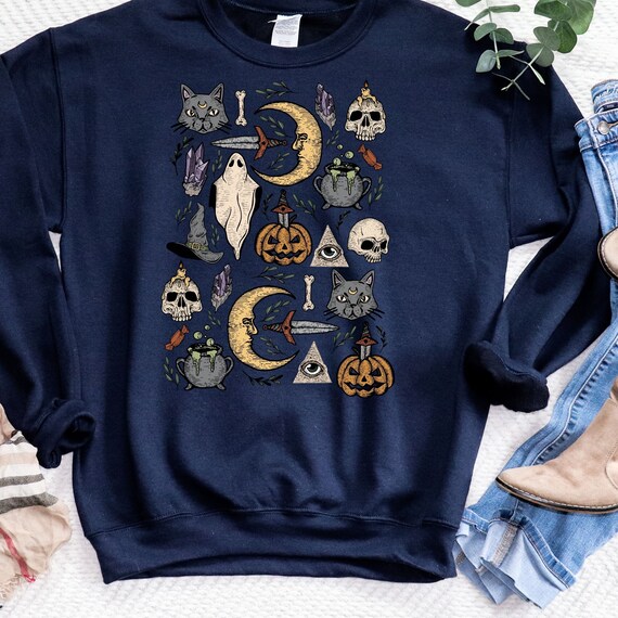 retro halloween sweatshirt